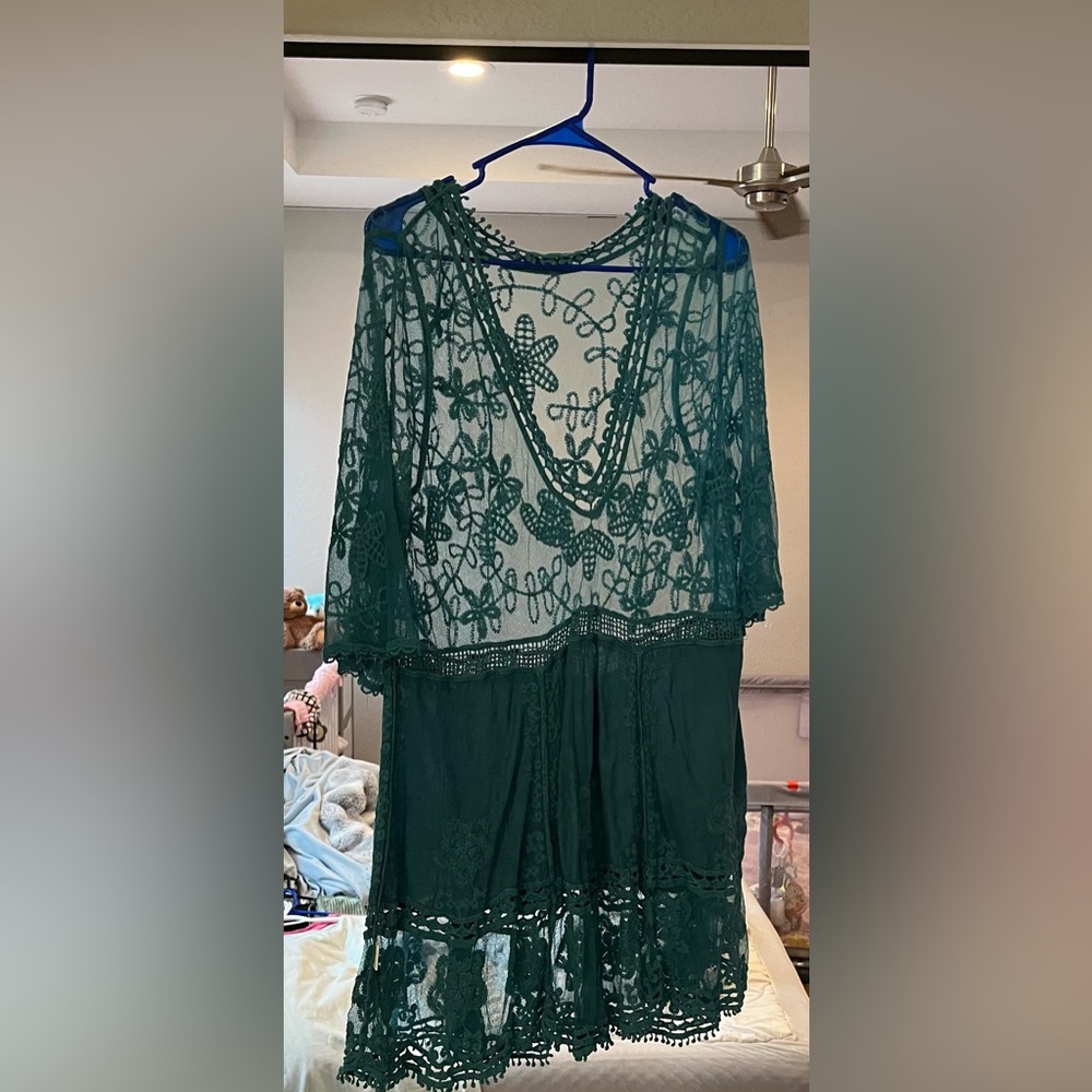 Elegant Green Lace blouse